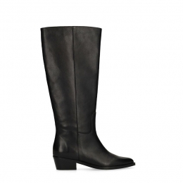 Zwartelerenhogelaarzenmetbredeschacht