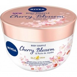 3xNiveaBodySouffleCherryBlossomenJojobaOlie200ml
