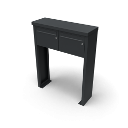 Multiboxbrievenbus2breeden1hoogzwartGeroba-Geroba