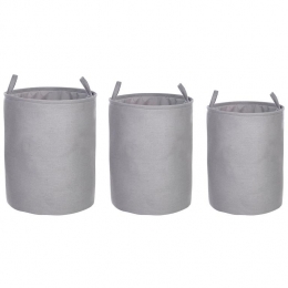 Beliani-ARCHA-Mandensetvan3-Grijs-Polyester