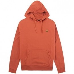 SweaterLyleampScottML1139VBRUSHEDBACKHOODIE-W701VICTORYORANGE