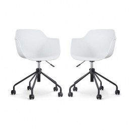 NolonNout-PukBureaustoelenSetvan2-Wit-ZwartOnderstel