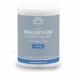 GratisVerzending2xMattissonMagnesiumCitraatMalaatPoeder125gr