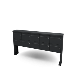 Multiboxbrievenbus5breed2hoogzwartIGeroba-Geroba