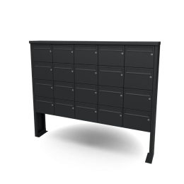 Multiboxbrievenbus5breed4hoogzwartIGeroba-Geroba