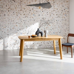 sweeek-Rechthoekigeuitschuifbareeettafel160-210cmeikenen