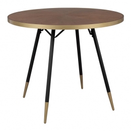 byfonQHendrixEettafel-90cm-Bruin