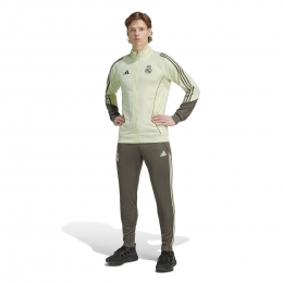 adidasRealMadridTrainingspakFull-Zip2025-2026LichtgroenGrijs