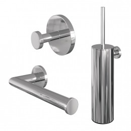 ToiletaccessoireSetBrauerChrome3-in-1Chrome