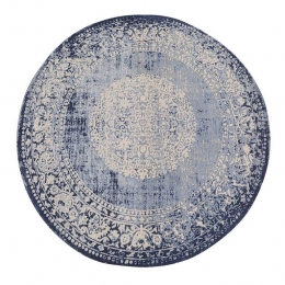 VloerkleedLauryblauw200cmKareDesign