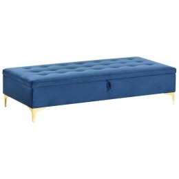 Beliani-ABERDEEN-Ottomaanmetopbergruimte-Marineblauw-Fluweel