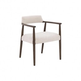 GoossensEetkamerstoelJesperleuning-Textielmetarmleuning