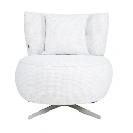 Bronx71FauteuilFallondraaibaargemleerdestofbeige