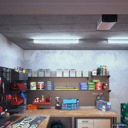 Setvan4LEDTLarmaturen150cm-IP65Waterdicht-32Watt5120Lumen160lmW-6500KDaglichtwit-Koppelbaar-IK07-S-SeriesTri-Proofplafon