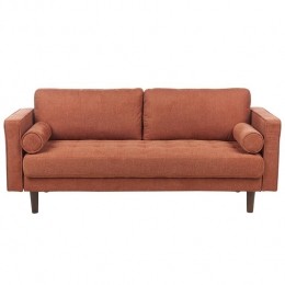 Beliani-NURMO-Driezitsbank-Goudbruin-Polyester