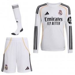 adidasRealMadridThuistenueLangeMouwen2025-2026Kids