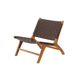 Svea-Venofauteuil-lederlook-bruin