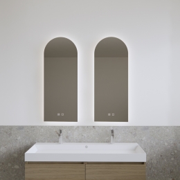 SpiegelGlissDesignGaya40x100cmRechthoekVerlichtingenSpiegelverwarming