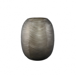 PTMDElichiBrownRoundGlassVaseHigh