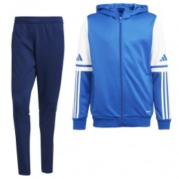 adidasSquadra25HoodedTrainingspakFull-ZipKidsBlauwDonkerblauwWit