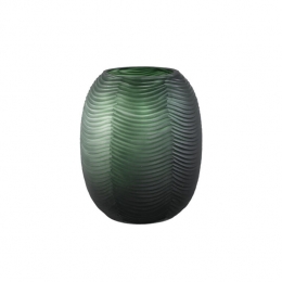 PTMDElichiGreenRoundGlassVaseHigh