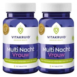 GratisVerzending2xVitakruidMultiNachtVrouw30tabletten