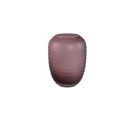 PTMDNadahPinkRoundRibbedGlassVaseLow