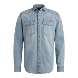 PmeLegendLongSleeveShirtBleachIndigoDenim