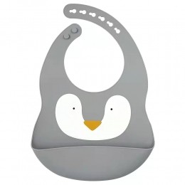 Dutsi-Siliconen-BabySlabbetje-JungleSerie-Pinguin