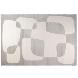 VloerkleedTim-CremeGrijsWit-Textiel