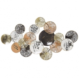 Beliani-OSMIUM-Wanddecoratie-Goud-Metaal