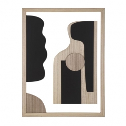 MauroFerrettiAstryDecoratiefpaneel3Dbruinhoutabstract