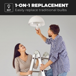 10xE27LEDLamp-85Watt806lumen-6500KDaglichtwitlicht-Grotefitting-Vervangt60Watt