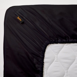 Superieur-Hoeslaken-Katoen-Zwart-160x220cm