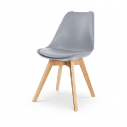 EssenceMaderaeetkamerstoellichtgrijs-houtenonderstel