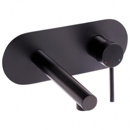 Beliani-CLAVIJO-Wandgemonteerdemengkraan-Zwart-Messing