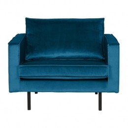 WOOODRodeoFauteuil-Velvet-Blauw
