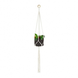 QUVIOPlantenhangergevlochtentouw-Wit