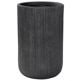 Beliani-EANTIO-Bloempot-30x30x49cm-Zwart-Kleivezels