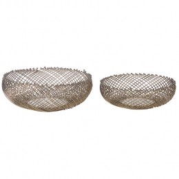Beliani-BALIUNG-Decoratieveschalensetvan2-Goud-IJzer