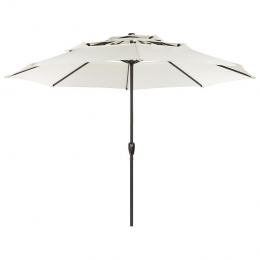 Beliani-BIBIONE-Parasol-Beige-270cm-Polyester