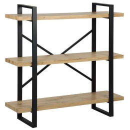 Beliani-TIMBER-Boekenkast-Lichtehoutkleur-MDF