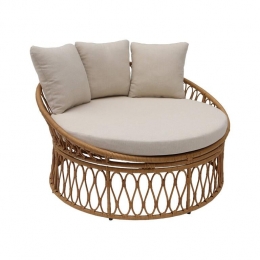 sweeek-Rondeloungebankinstaalenimitatierotan