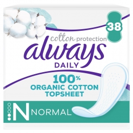 10xAlwaysDailiesInlegkruisjesCottonProtectionNormal38stuks