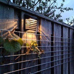 4xSolarLEDWandlampDono3000KwarmwitIP65metbewegingssensor