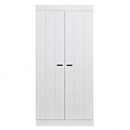 WooodConnectKledingkastH195xB94xD53cm-PlankenRoede-Wit