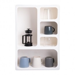 QUVIOVakkenkastmet5vakken-Hout-Wit