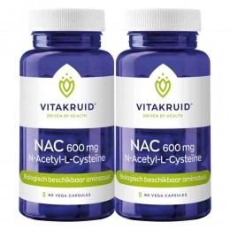 GratisVerzending2xVitakruidNac600mgN-Acetyl-L-Cystene60vegacapsules