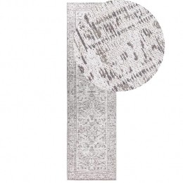 Beliani-SELLIK-Loper-Lichtgrijs-80x300cm-Katoen