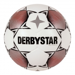 DerbystarProfGoldIIIVoetbalMaat5WitRozeZwart